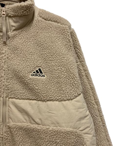 adidas（アディダス）adidas (アディダス) ボアジャケット ベージュ サイズ:SIZE 2XLの古着・服飾アイテム