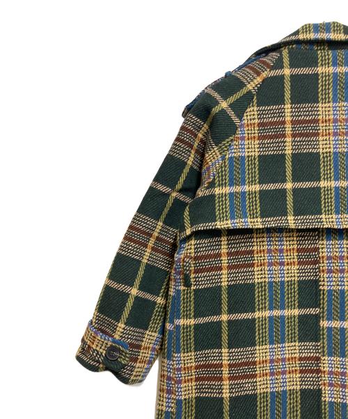 emi+（emi+）emi+ (emi+) ウールコート グリーン サイズ:SIZE Lの古着・服飾アイテム