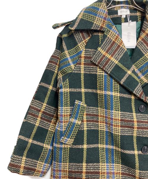 emi+（emi+）emi+ (emi+) ウールコート グリーン サイズ:SIZE Lの古着・服飾アイテム