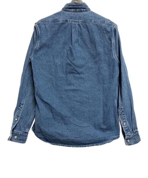PALACE（パレス）PALACE (パレス) デニムシャツ ブルー サイズ:Sの古着・服飾アイテム