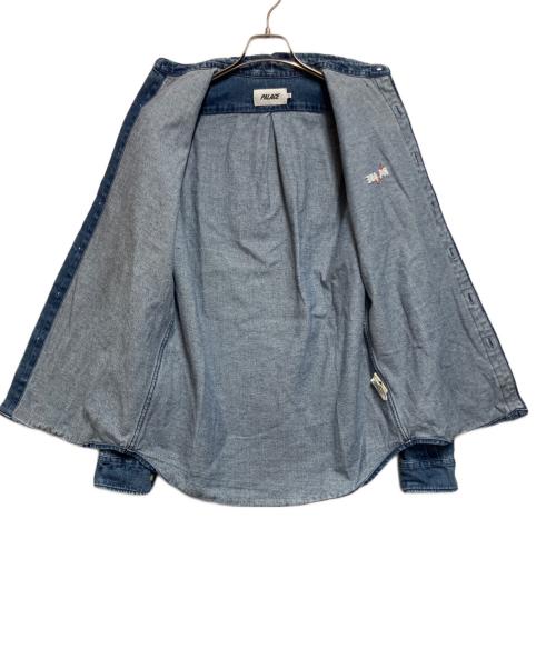 PALACE（パレス）PALACE (パレス) デニムシャツ ブルー サイズ:Sの古着・服飾アイテム