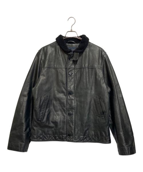 BANANA REPUBLIC（バナナリパブリック）BANANA REPUBLIC (バナナリパブリック) レザージャケット ブラック サイズ:SIZE Lの古着・服飾アイテム