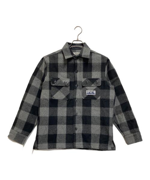 A BATHING APE（アベイシングエイプ）A BATHING APE (アベイシングエイプ) ジャケット グレー×ブラック サイズ:SIZE Mの古着・服飾アイテム