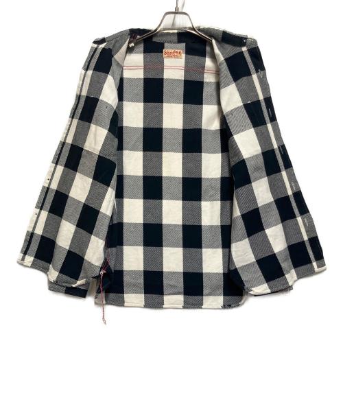 SUGAR CANE（シュガーケーン）SUGAR CANE (シュガーケーン) 長袖シャツ ブラック×ホワイト サイズ:SIZE Mの古着・服飾アイテム