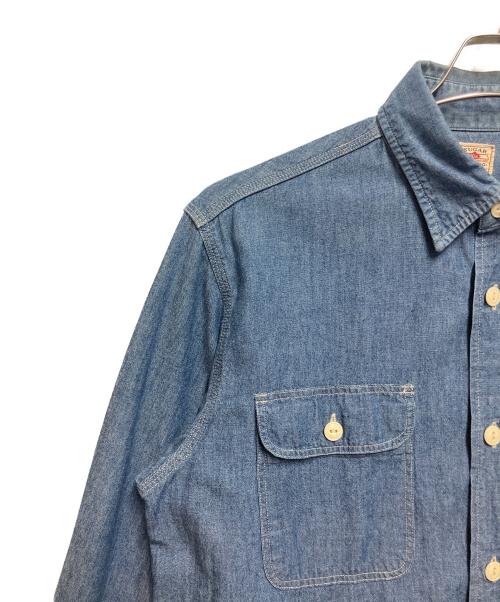 SUGAR CANE（シュガーケーン）SUGAR CANE (シュガーケーン) 長袖シャツ ブルー サイズ:SIZE 不明の古着・服飾アイテム