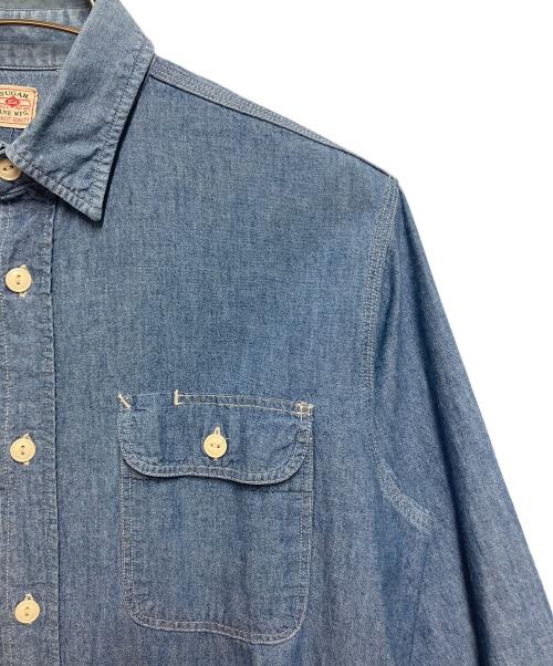 SUGAR CANE（シュガーケーン）SUGAR CANE (シュガーケーン) 長袖シャツ ブルー サイズ:SIZE 不明の古着・服飾アイテム