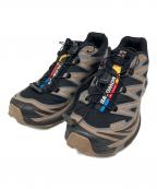 SALOMONサロモン）の古着「ローカットスニーカー」｜ベージュ×ブラック