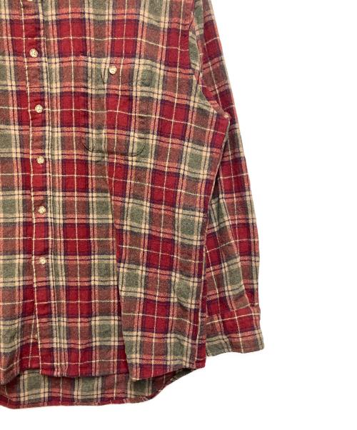 PENDLETON（ペンドルトン）PENDLETON (ペンドルトン) 長袖シャツ レッド×ベージュ サイズ:SIZE XLの古着・服飾アイテム