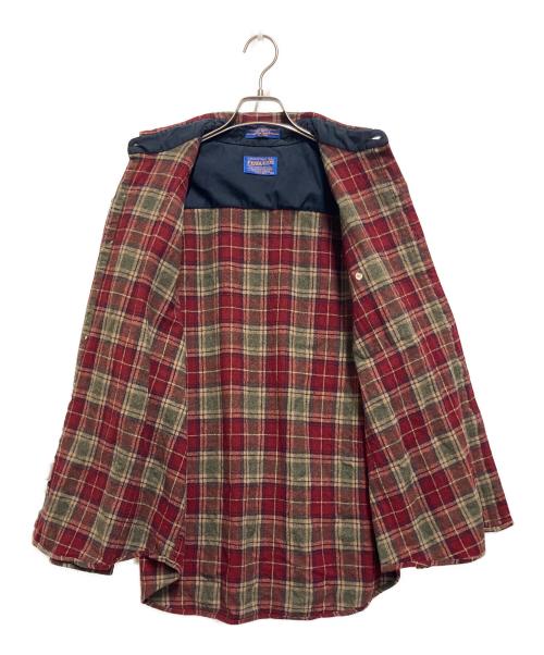 PENDLETON（ペンドルトン）PENDLETON (ペンドルトン) 長袖シャツ レッド×ベージュ サイズ:SIZE XLの古着・服飾アイテム