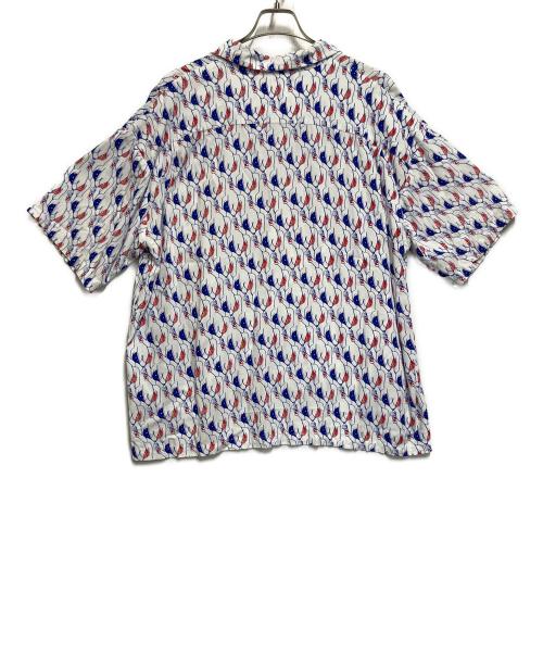 OK（オーケー）OK (オーケー) 半袖シャツ ブルー×ホワイト サイズ:SIZE Lの古着・服飾アイテム