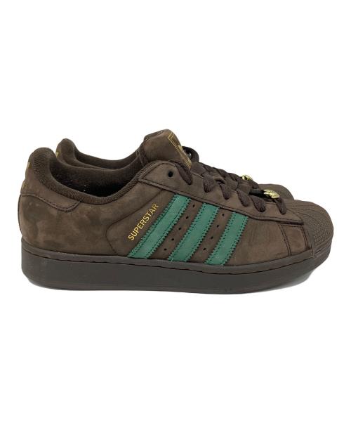 adidas（アディダス）adidas (アディダス) ローカットスニーカー ブラウン×グリーン サイズ:SIZE 26.5の古着・服飾アイテム