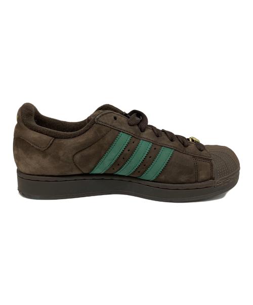 adidas（アディダス）adidas (アディダス) ローカットスニーカー ブラウン×グリーン サイズ:SIZE 26.5の古着・服飾アイテム