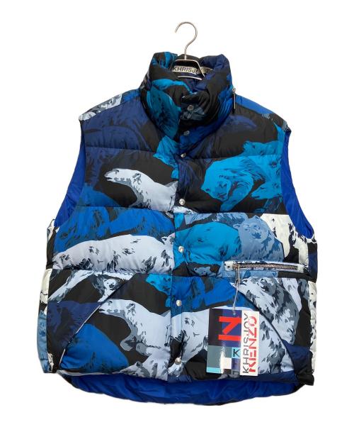 KENZO（ケンゾー）KENZO (ケンゾー) KHRISJOY (クリスジョイ) ダウンベスト ブルー サイズ:SIZE 1の古着・服飾アイテム