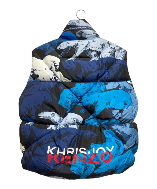 KENZO（ケンゾー）KENZO (ケンゾー) KHRISJOY (クリスジョイ) ダウンベスト ブルー サイズ:SIZE 1の古着・服飾アイテム
