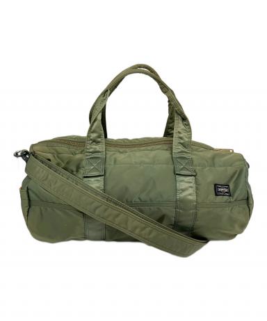 希少　POTER TANKER ミニボストンバッグ　オリーブ 中古・古着通販】PORTER (ポーター) ミニボストンバッグ オリーブ