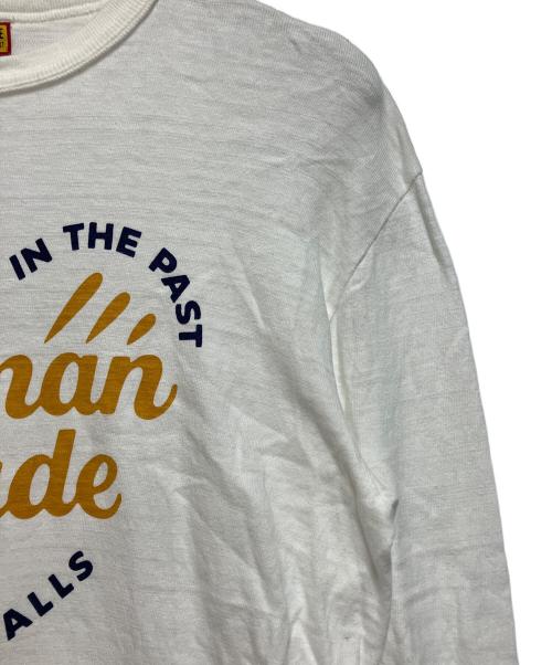 HUMAN MADE（ヒューマンメイド）HUMAN MADE (ヒューマンメイド) 長袖カットソー ホワイト サイズ:SIZE Mの古着・服飾アイテム
