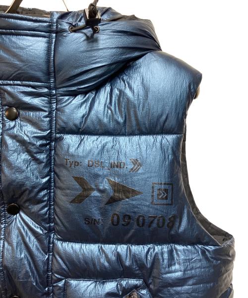 DIESEL（ディーゼル）DIESEL (ディーゼル) ダウンベスト ブルー サイズ:SIZE Sの古着・服飾アイテム