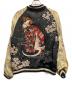 百花繚乱 (ヒャッカリョウラン) スカジャン ブラック×ゴールド サイズ:SIZE L：9000円