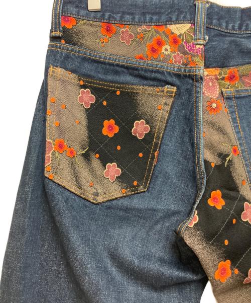 JUVENILE DELINQUENT（ジュベナイル デリンクエント）JUVENILE DELINQUENT (ジュベナイル デリンクエント) デニムパンツ ブルー サイズ:W34の古着・服飾アイテム