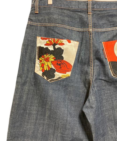 JUVENILE DELINQUENT（ジュベナイル デリンクエント）JUVENILE DELINQUENT (ジュベナイル デリンクエント) デニムパンツ ネイビー サイズ:SIZE 40の古着・服飾アイテム