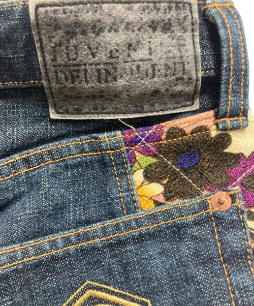 JUVENILE DELINQUENT（ジュベナイル デリンクエント）JUVENILE DELINQUENT (ジュベナイル デリンクエント) ハーフデニムパンツ ネイビー サイズ:SIZE 32の古着・服飾アイテム