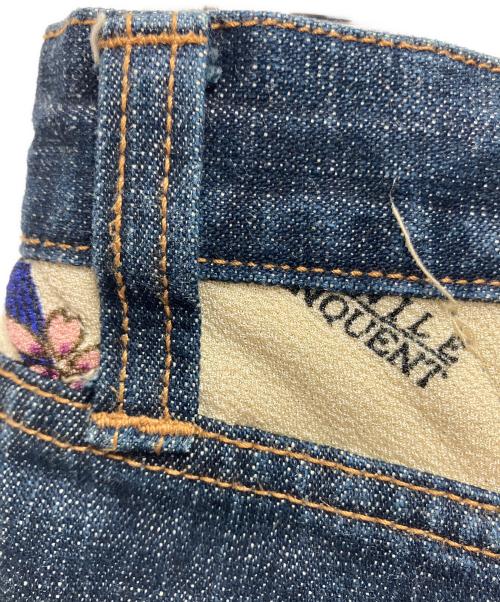 JUVENILE DELINQUENT（ジュベナイル デリンクエント）JUVENILE DELINQUENT (ジュベナイル デリンクエント) ハーフデニムパンツ ネイビー サイズ:SIZE 32の古着・服飾アイテム