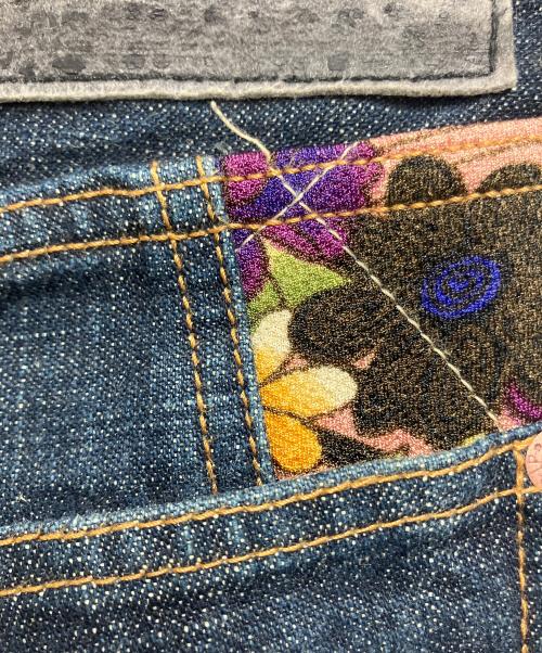 JUVENILE DELINQUENT（ジュベナイル デリンクエント）JUVENILE DELINQUENT (ジュベナイル デリンクエント) ハーフデニムパンツ ネイビー サイズ:SIZE 32の古着・服飾アイテム