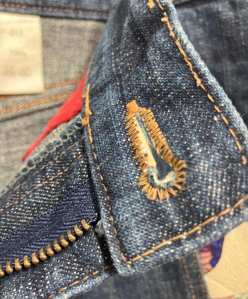 JUVENILE DELINQUENT（ジュベナイル デリンクエント）JUVENILE DELINQUENT (ジュベナイル デリンクエント) ハーフデニムパンツ ネイビー サイズ:SIZE 32の古着・服飾アイテム