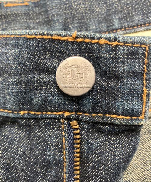 JUVENILE DELINQUENT（ジュベナイル デリンクエント）JUVENILE DELINQUENT (ジュベナイル デリンクエント) ハーフデニムパンツ ネイビー サイズ:SIZE 32の古着・服飾アイテム