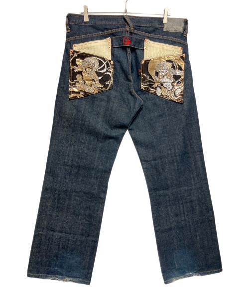 JUVENILE DELINQUENT（ジュベナイル デリンクエント）JUVENILE DELINQUENT (ジュベナイル デリンクエント) デニムパンツ ネイビー サイズ:SIZE W38の古着・服飾アイテム