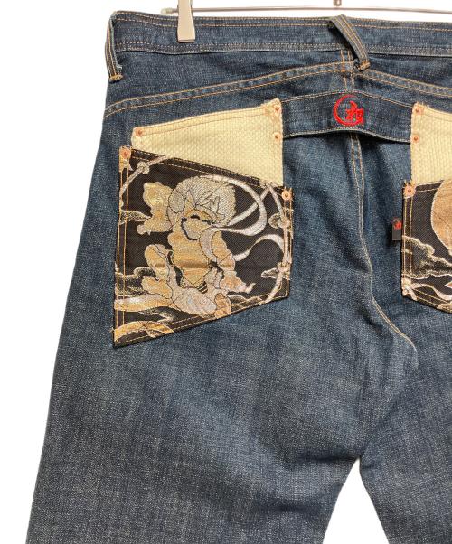 JUVENILE DELINQUENT（ジュベナイル デリンクエント）JUVENILE DELINQUENT (ジュベナイル デリンクエント) デニムパンツ ネイビー サイズ:SIZE W38の古着・服飾アイテム