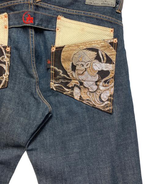 JUVENILE DELINQUENT（ジュベナイル デリンクエント）JUVENILE DELINQUENT (ジュベナイル デリンクエント) デニムパンツ ネイビー サイズ:SIZE W38の古着・服飾アイテム