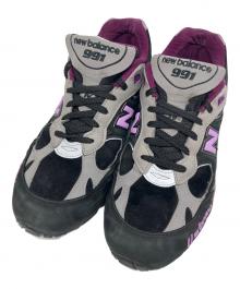 NEW BALANCE×STRAY RATS（ニューバランス×ステイラッツ）の古着「ローカットスニーカー」｜ブラック×パープル