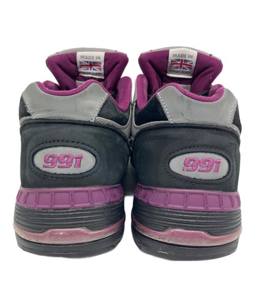 NEW BALANCE（ニューバランス）NEW BALANCE (ニューバランス) STRAY RATS (ステイラッツ) ローカットスニーカー ブラック×パープル サイズ:US8 1/2の古着・服飾アイテム