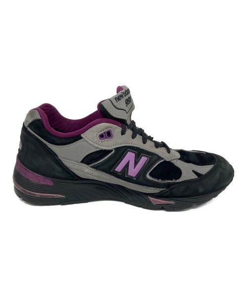 NEW BALANCE（ニューバランス）NEW BALANCE (ニューバランス) STRAY RATS (ステイラッツ) ローカットスニーカー ブラック×パープル サイズ:US8 1/2の古着・服飾アイテム
