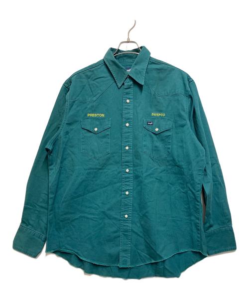 Wrangler（ラングラー）Wrangler (ラングラー) ワークシャツ グリーン サイズ:SIZE XLの古着・服飾アイテム