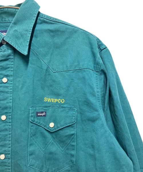 Wrangler（ラングラー）Wrangler (ラングラー) ワークシャツ グリーン サイズ:SIZE XLの古着・服飾アイテム