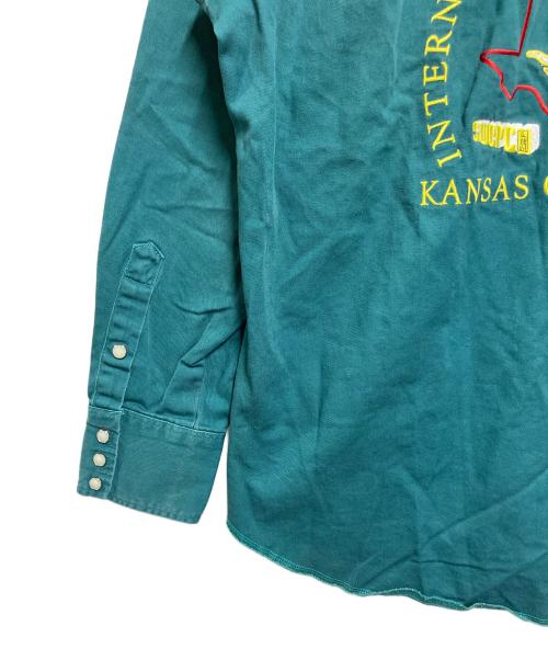 Wrangler（ラングラー）Wrangler (ラングラー) ワークシャツ グリーン サイズ:SIZE XLの古着・服飾アイテム