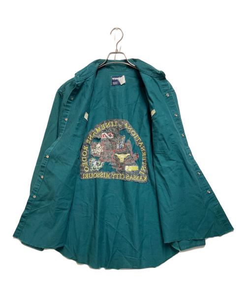 Wrangler（ラングラー）Wrangler (ラングラー) ワークシャツ グリーン サイズ:SIZE XLの古着・服飾アイテム