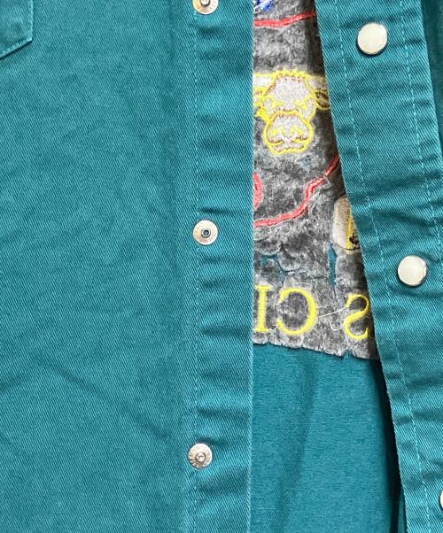 Wrangler（ラングラー）Wrangler (ラングラー) ワークシャツ グリーン サイズ:SIZE XLの古着・服飾アイテム