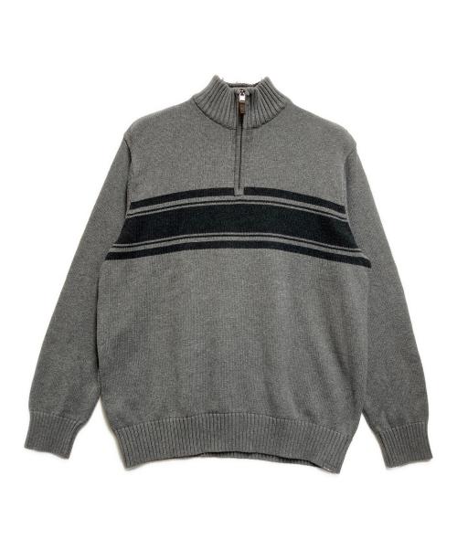 Eddie Bauer（エディーバウアー）Eddie Bauer (エディーバウアー) ハーフジップスウェット グレー サイズ:SIZE Lの古着・服飾アイテム