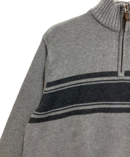Eddie Bauer（エディーバウアー）Eddie Bauer (エディーバウアー) ハーフジップスウェット グレー サイズ:SIZE Lの古着・服飾アイテム