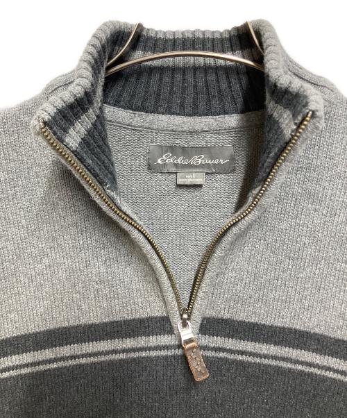 Eddie Bauer（エディーバウアー）Eddie Bauer (エディーバウアー) ハーフジップスウェット グレー サイズ:SIZE Lの古着・服飾アイテム