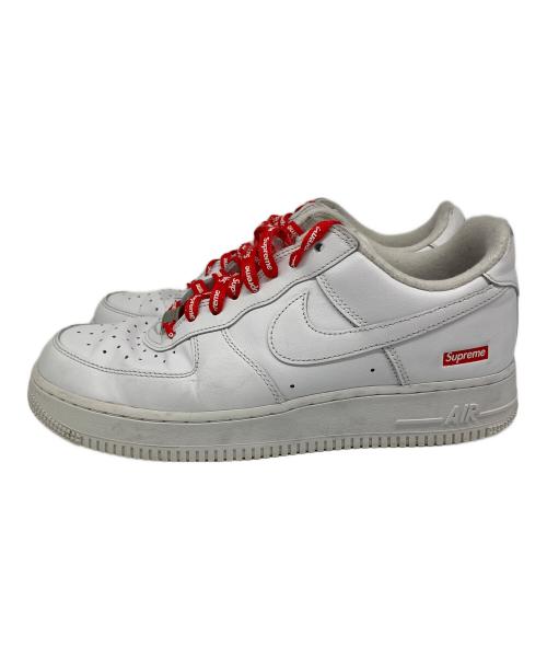 NIKE（ナイキ）NIKE (ナイキ) SUPREME (シュプリーム) ローカットスニーカー ホワイト サイズ:SIZE 26.5の古着・服飾アイテム