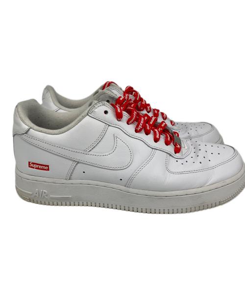 NIKE（ナイキ）NIKE (ナイキ) SUPREME (シュプリーム) ローカットスニーカー ホワイト サイズ:SIZE 26.5の古着・服飾アイテム