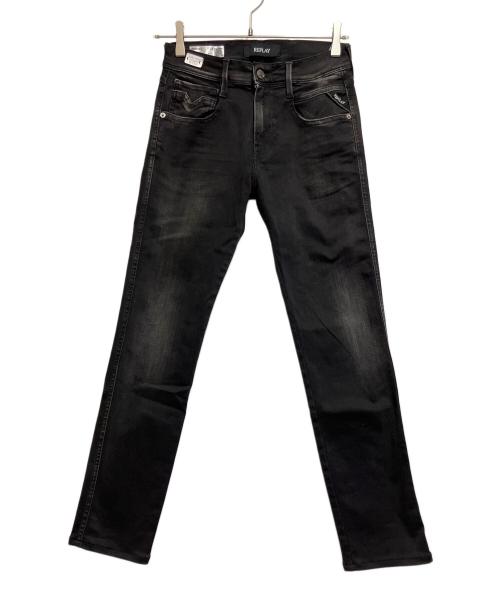 REPLAY（リプレイ）REPLAY (リプレイ) ブラックジーンズ ブラック サイズ:SIZE 68.5cm(W27)の古着・服飾アイテム