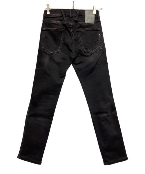 REPLAY（リプレイ）REPLAY (リプレイ) ブラックジーンズ ブラック サイズ:SIZE 68.5cm(W27)の古着・服飾アイテム