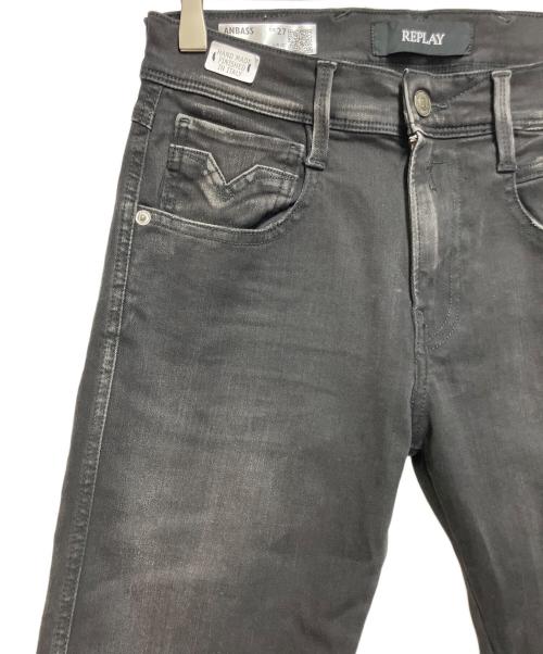 REPLAY（リプレイ）REPLAY (リプレイ) ブラックジーンズ ブラック サイズ:SIZE 68.5cm(W27)の古着・服飾アイテム