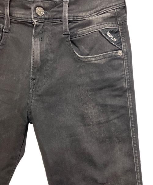 REPLAY（リプレイ）REPLAY (リプレイ) ブラックジーンズ ブラック サイズ:SIZE 68.5cm(W27)の古着・服飾アイテム