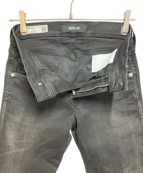 REPLAY（リプレイ）REPLAY (リプレイ) ブラックジーンズ ブラック サイズ:SIZE 68.5cm(W27)の古着・服飾アイテム